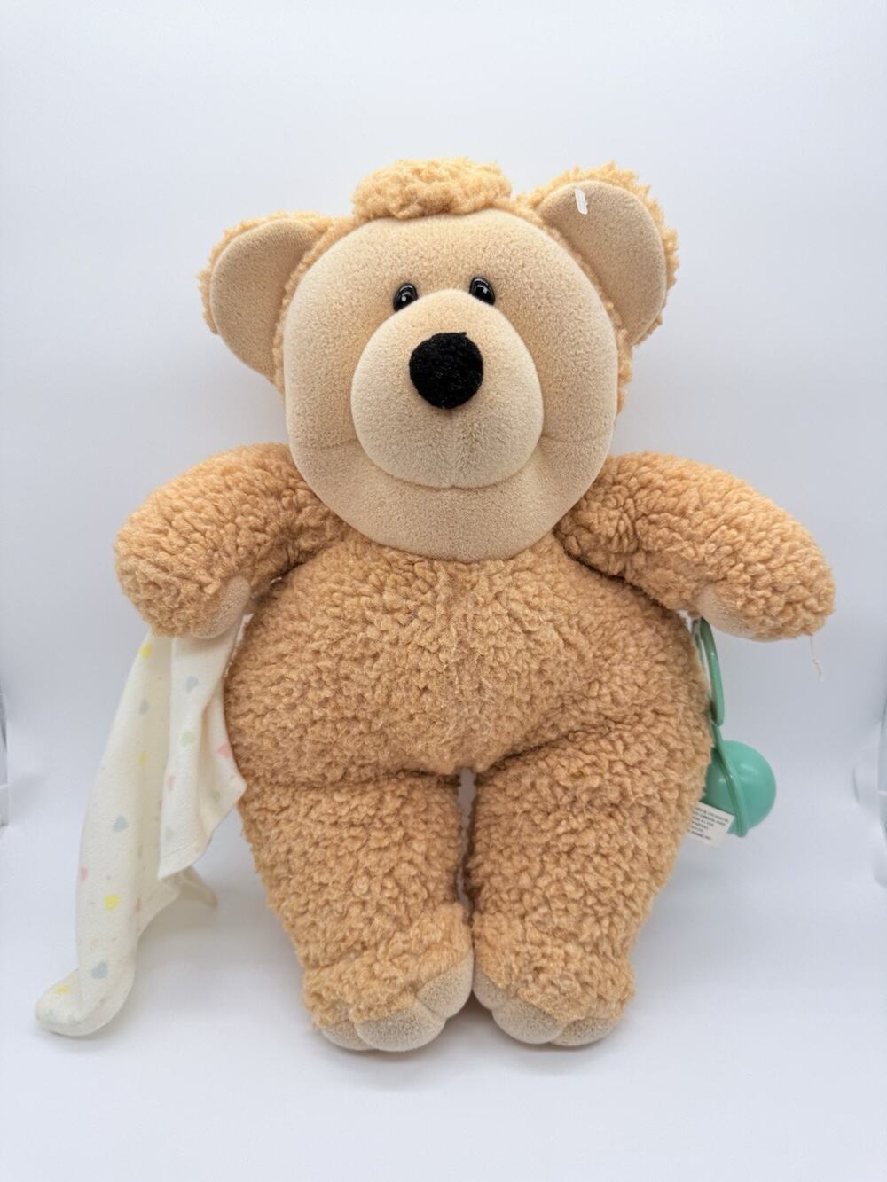 1985 Matchbox NEED-A-LITTLES BEAR Baby Plush Bare Bottom Rattle Blanket VINTAGE